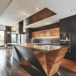 triangular island for kitchen