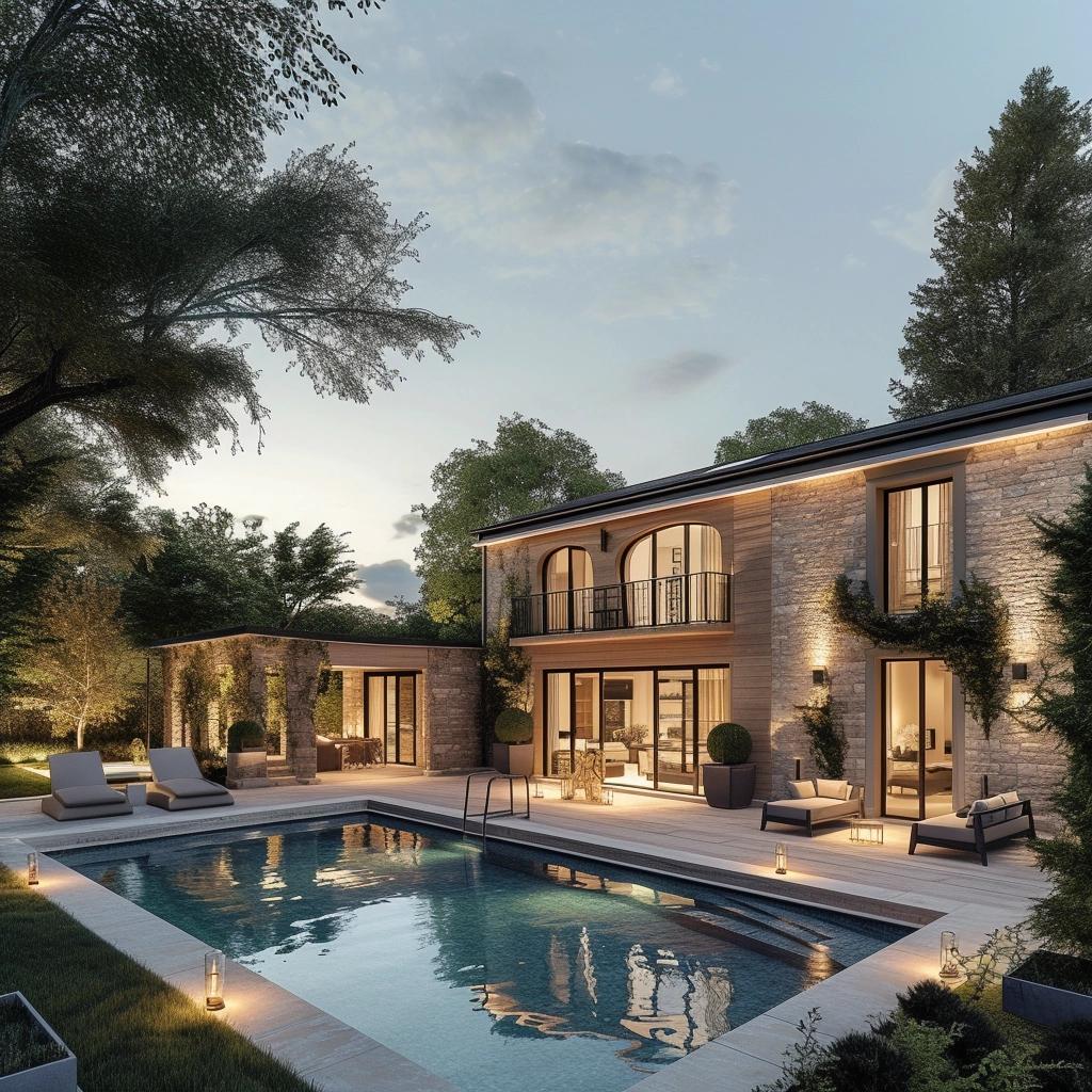 Top 7 Luxurious Touches in Jordan & Phoebe's Cotswolds Home with a Pool. 3 Inside Jordan & Phoebe's Mediterranean Inspired Home in the Cotswolds with Breathtaking Pool