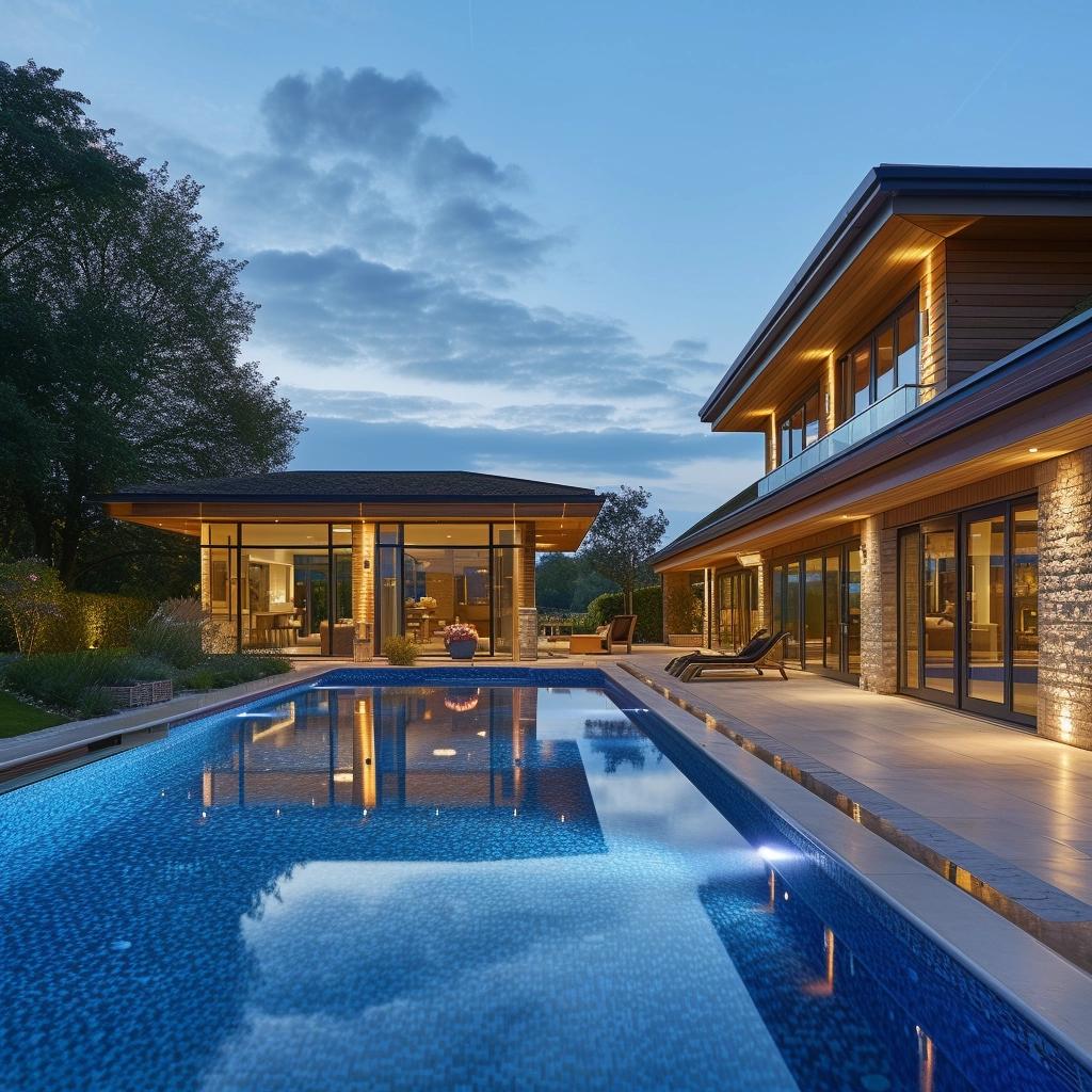 Top 7 Luxurious Touches in Jordan & Phoebe's Cotswolds Home with a Pool. 1 Inside Jordan & Phoebe's Mediterranean Inspired Home in the Cotswolds with Breathtaking Pool