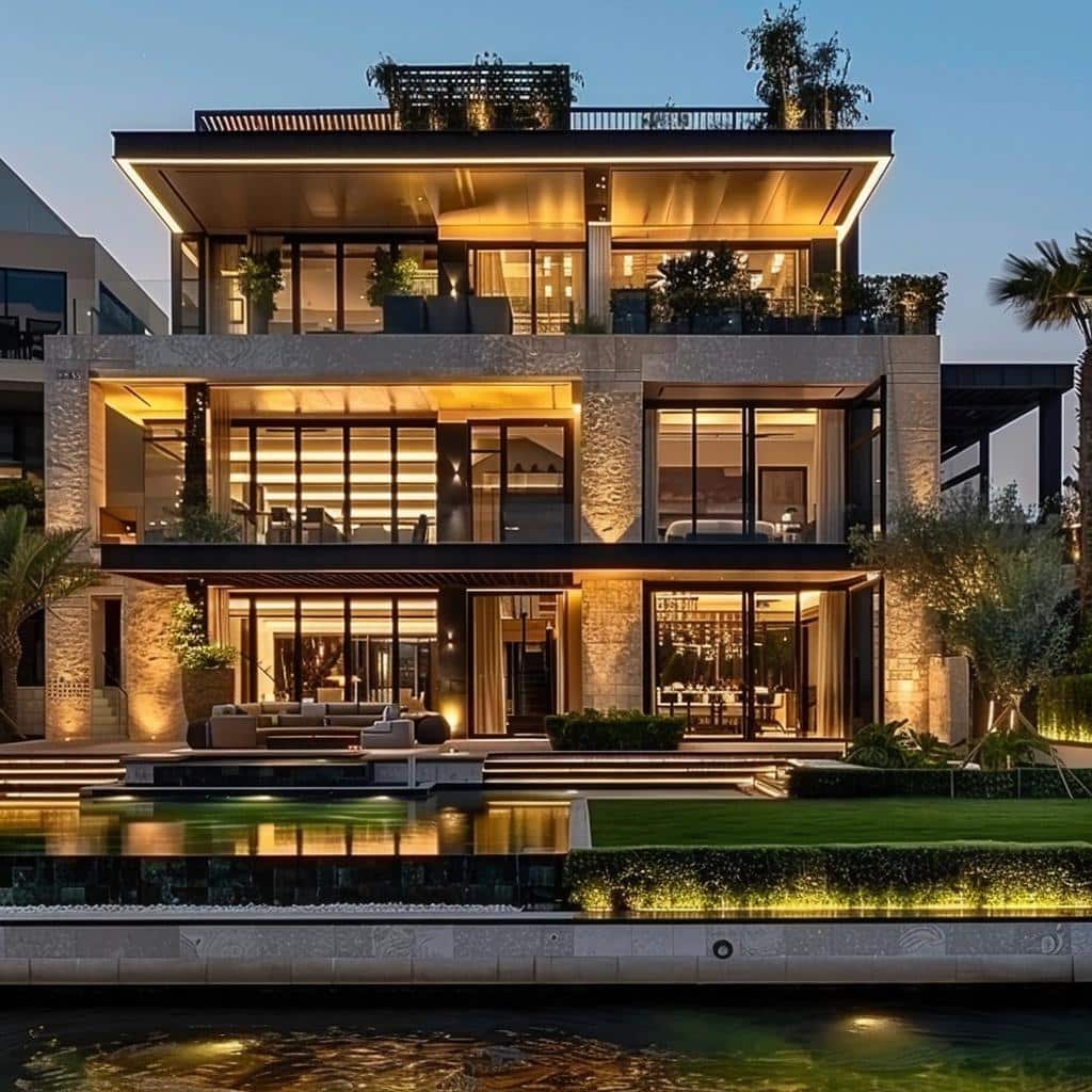 Top 7 Luxuries of Dubai's Opulent Billionaire's Row Mansion Revealed. 1 Inside One Of The Best Architectural Homes on Billionaire's Row