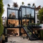 Inside The Iconic Charcoal Black Townhouse in Notting Hill, London