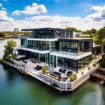 Inside a £2,000,000 modern river front home in Nottingham, UK (private boat dock and more!🛥️🇬🇧)
