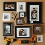 Interior Design | DIY Family Photo Gallery | How to hang pictures