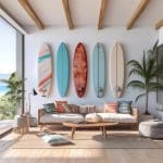 decorative wall surfboard