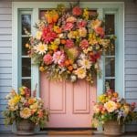 Transform Your Front Door This Spring with a Stunning Wreath. spring wreath for front door