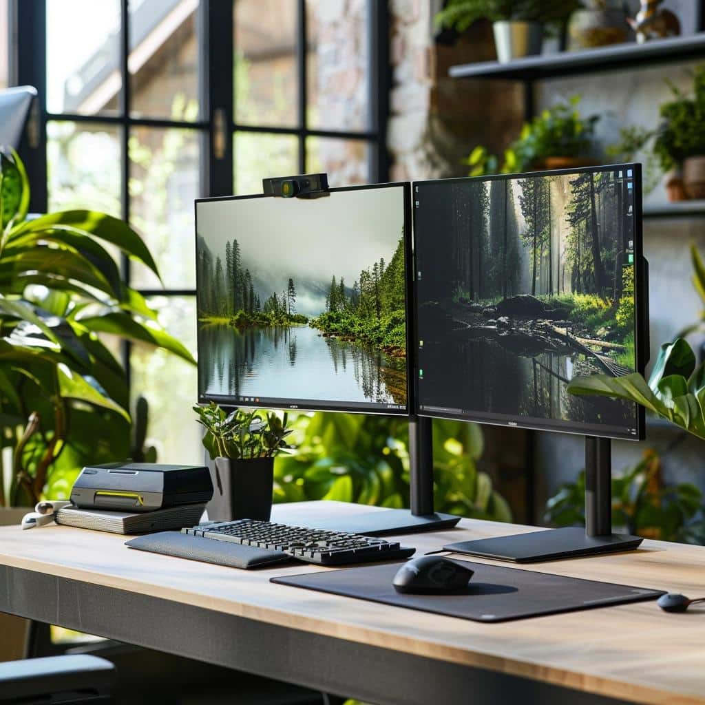 Transform Your Workspace: Secrets of a Two-Monitor Desk Setup Revealed. 1 Transform Your Workspace: Secrets of a Two-Monitor Desk Setup Revealed.