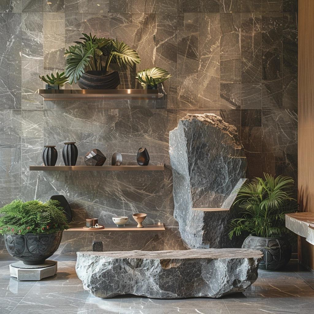 Unlock Nature's Aesthetic: Transform Your Space with Stone Decor. 2 Unlock Nature's Aesthetic: Transform Your Space with Stone Decor.