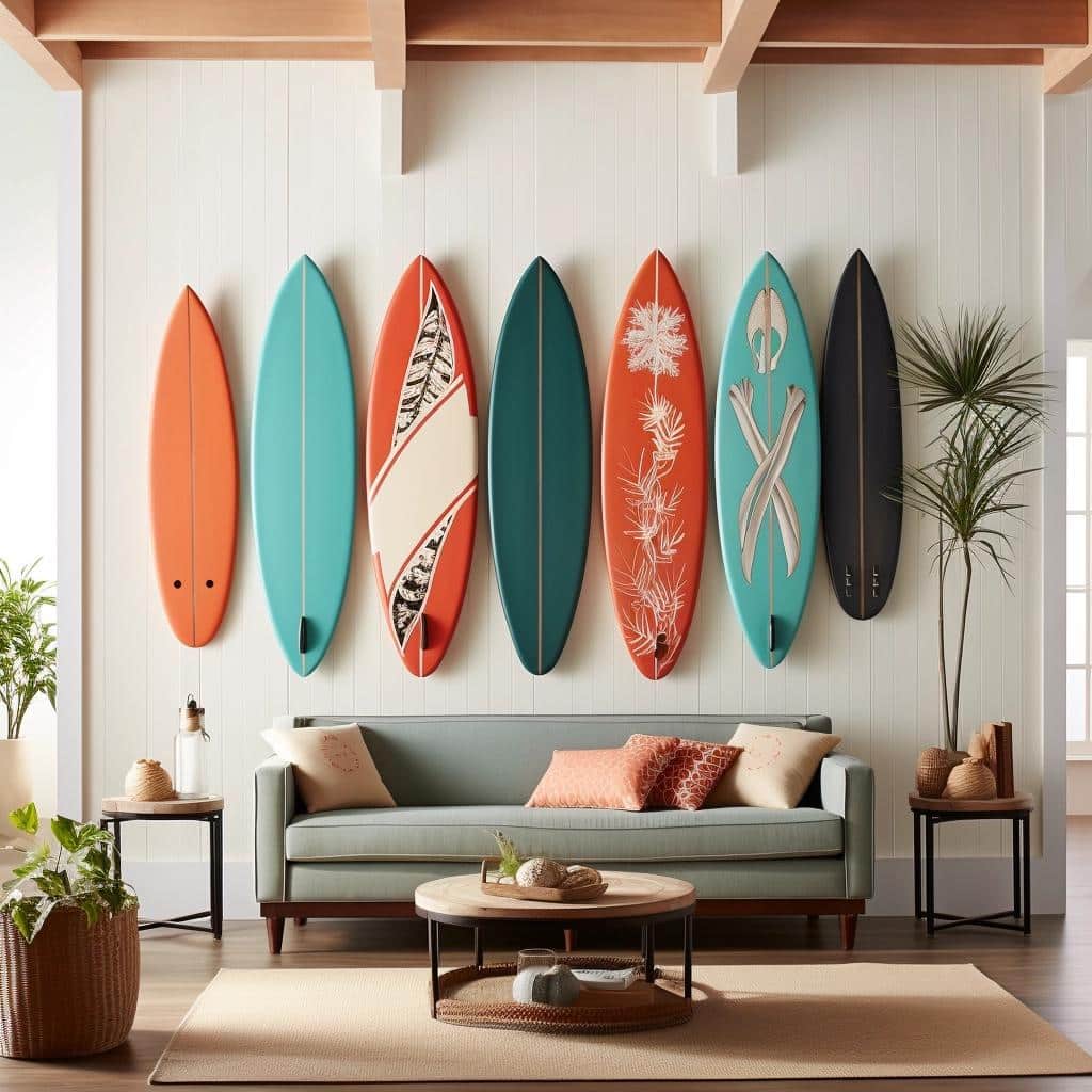 Unlock Your Room's Potential with Surfboard Wall Decor. 2 Unlock Your Room's Potential with Surfboard Wall Decor.