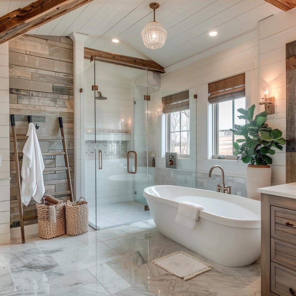 Unlock the Charm: Transforming Your Master Bath into a Modern Farmhouse Haven. 1 Unlock the Charm: Transforming Your Master Bath into a Modern Farmhouse Haven.