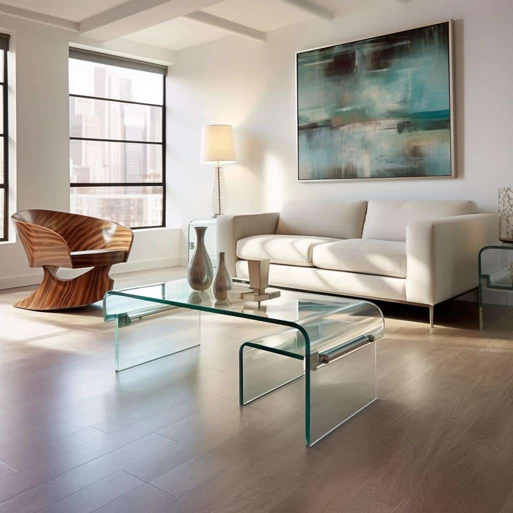 Transform Your Living Room with a Sleek 3-Piece Glass Table Set. 1 Transform Your Living Room with a Sleek 3-Piece Glass Table Set.