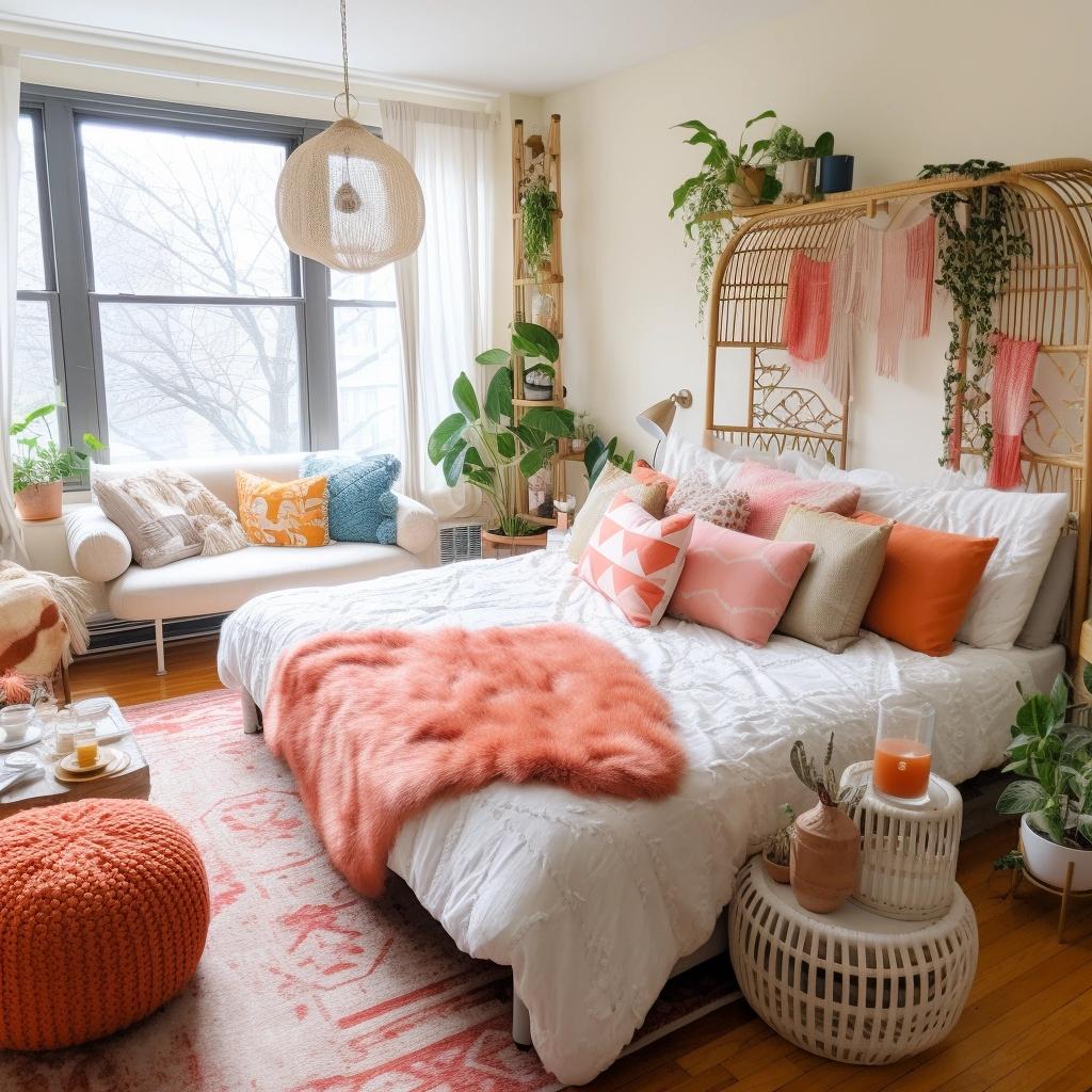 Top 7 Transformations in a Boho-Style Studio Apartment Makeover. 2 375 Sq Ft Studio Apartment Makeover *COLOURFUL, BOHO STYLE!*