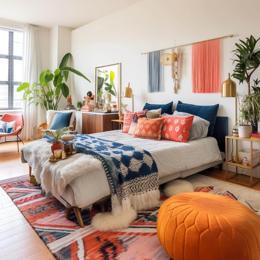 Top 7 Transformations in a Boho-Style Studio Apartment Makeover. 3 375 Sq Ft Studio Apartment Makeover *COLOURFUL, BOHO STYLE!*