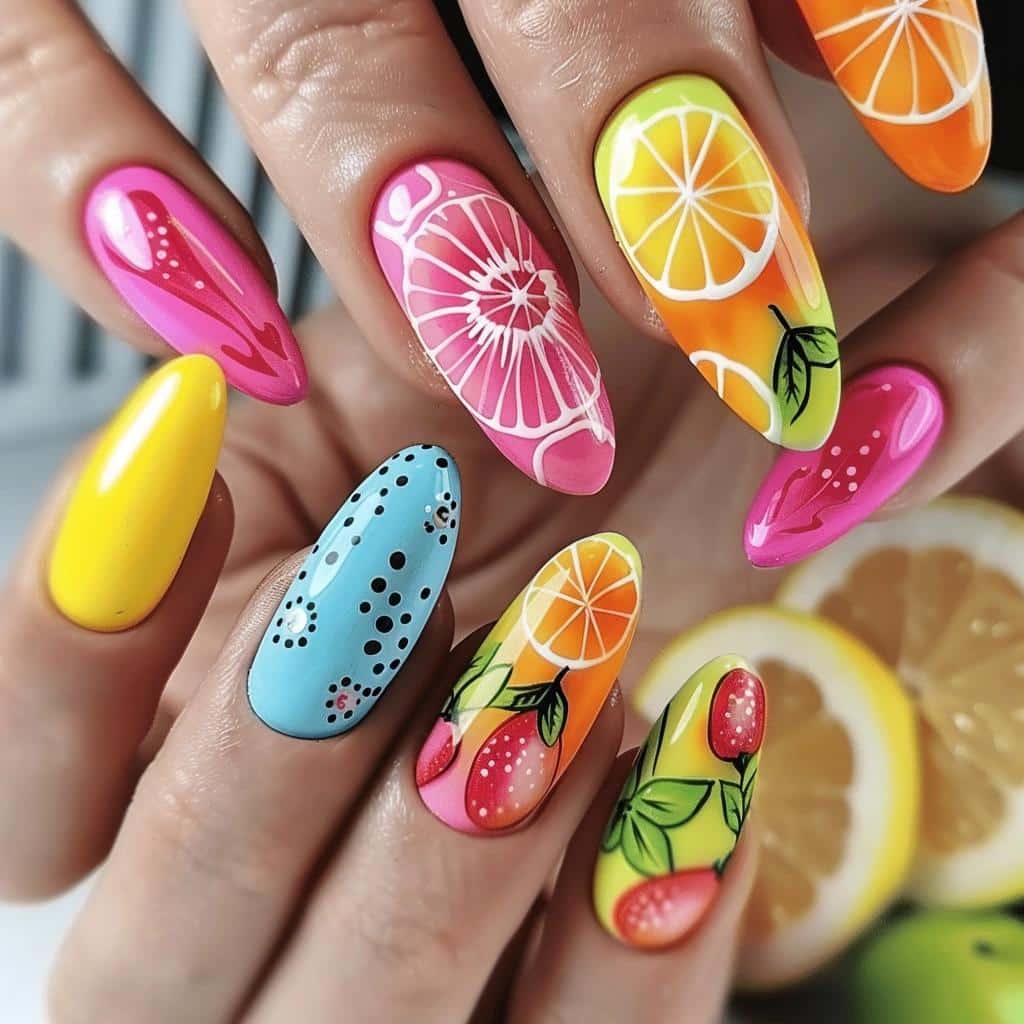 BRIGHT SUMMER NAILS THAT WILL MAKE YOU THE TALK OF THE TOWN. 1 BRIGHT SUMMER NAILS THAT WILL MAKE YOU THE TALK OF THE TOWN.