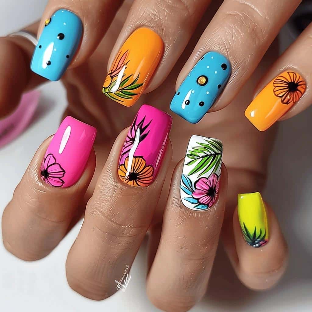 BRIGHT SUMMER NAILS THAT WILL MAKE YOU THE TALK OF THE TOWN. 3 BRIGHT SUMMER NAILS THAT WILL MAKE YOU THE TALK OF THE TOWN.