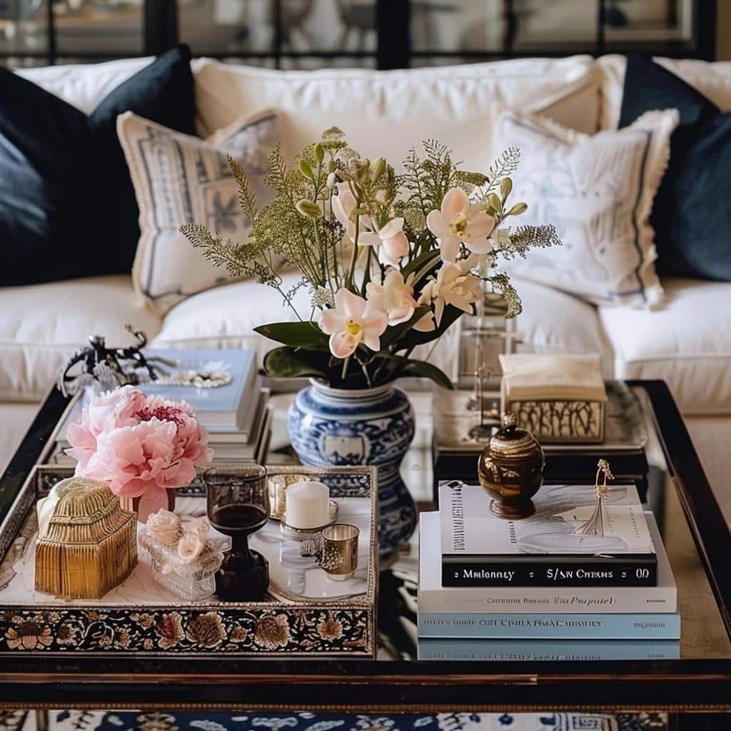 Top 5 Essential Tips to Master the Art of Coffee Table Styling, Inspired by Laura Harrier's Chic Living Space. 1 Top 5 Essential Tips to Master the Art of Coffee Table Styling, Inspired by Laura Harrier's Chic Living Space.