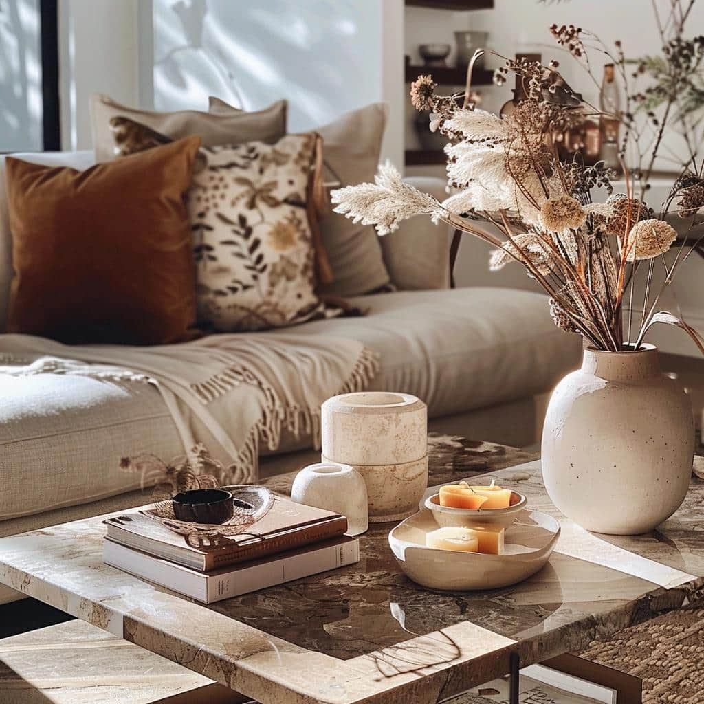 Top 5 Essential Tips to Master the Art of Coffee Table Styling, Inspired by Laura Harrier's Chic Living Space. 2 Top 5 Essential Tips to Master the Art of Coffee Table Styling, Inspired by Laura Harrier's Chic Living Space.