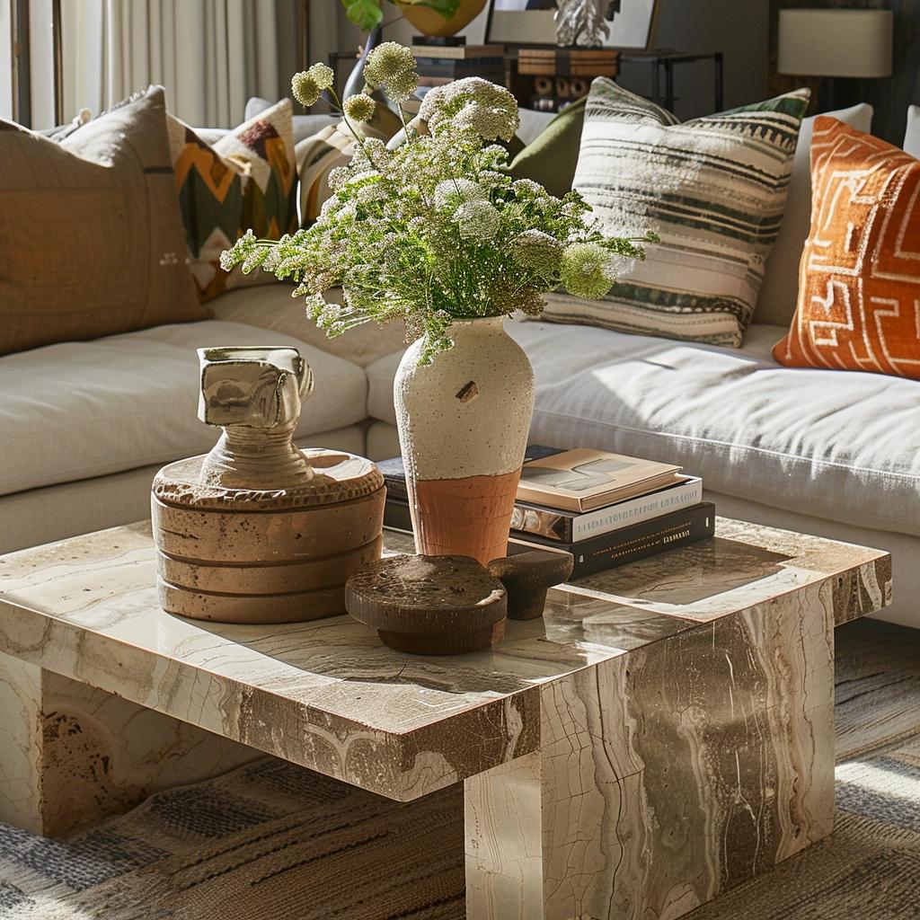 Top 5 Essential Tips to Master the Art of Coffee Table Styling, Inspired by Laura Harrier's Chic Living Space. 3 Top 5 Essential Tips to Master the Art of Coffee Table Styling, Inspired by Laura Harrier's Chic Living Space.