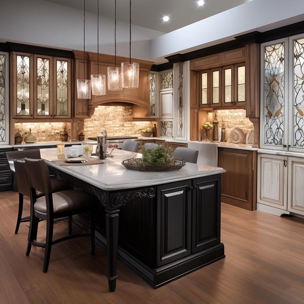 Transform Your Kitchen: The Magic of Decorative Glass Inserts. 2 Transform Your Kitchen: The Magic of Decorative Glass Inserts.