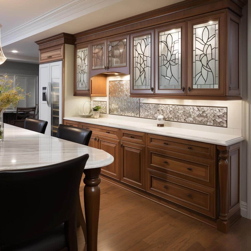 Transform Your Kitchen: The Magic of Decorative Glass Inserts. 3 Transform Your Kitchen: The Magic of Decorative Glass Inserts.