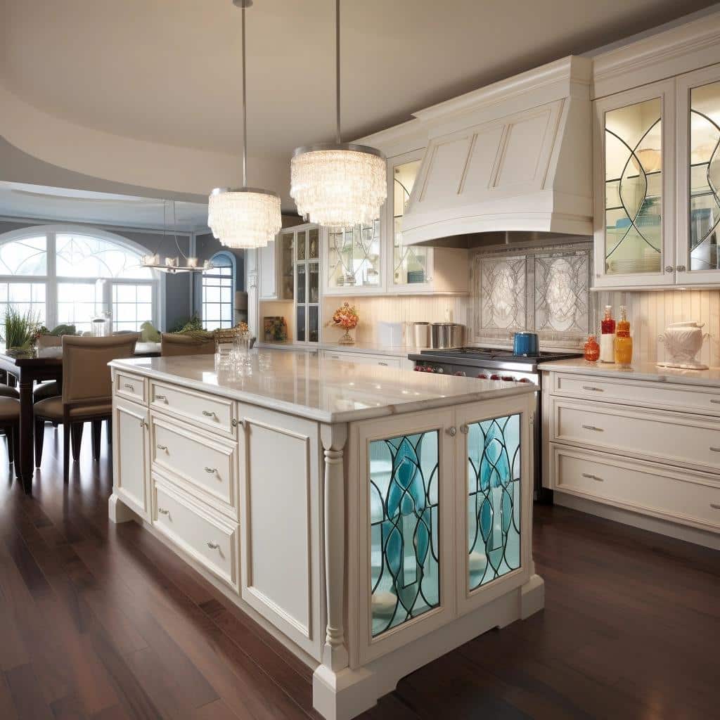 Transform Your Kitchen: The Magic of Decorative Glass Inserts. 4 Transform Your Kitchen: The Magic of Decorative Glass Inserts.