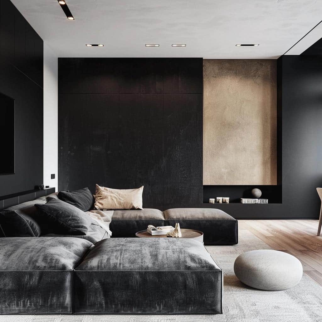 Unleash the Power of Black: Captivating Accent Wall Ideas for Your Living Room. 1 Unleash the Power of Black: Captivating Accent Wall Ideas for Your Living Room.
