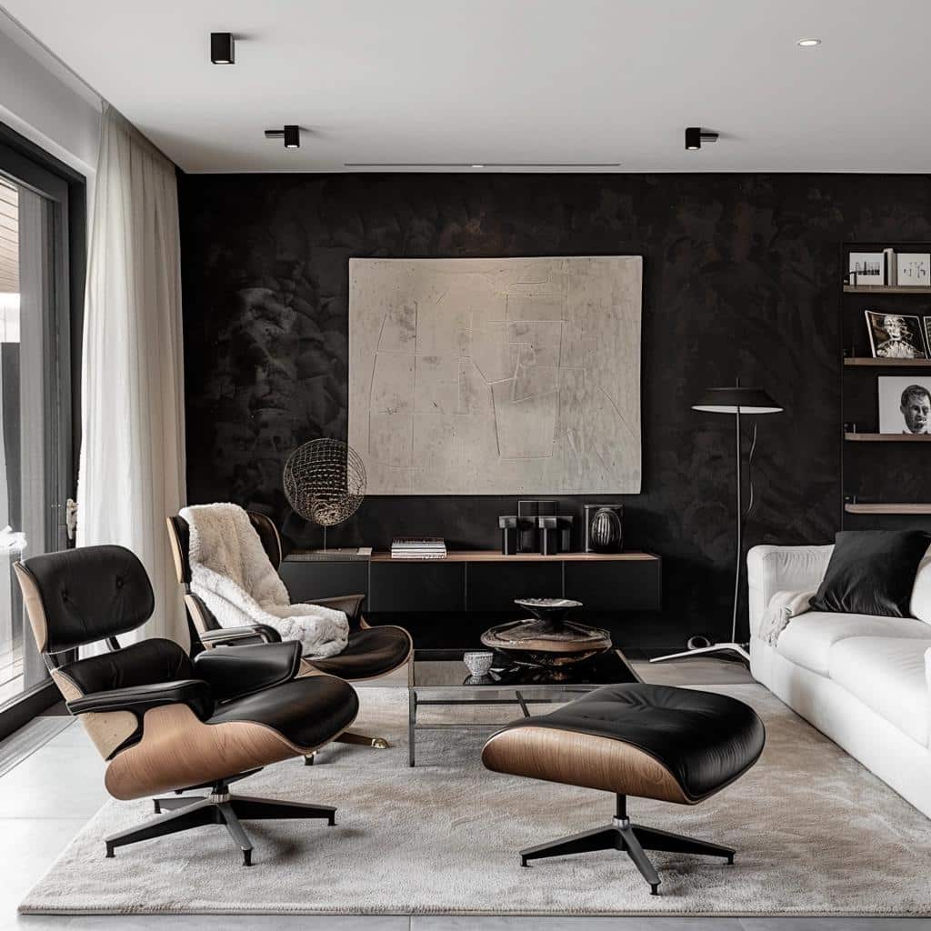 Unleash the Power of Black: Captivating Accent Wall Ideas for Your Living Room. 2 Unleash the Power of Black: Captivating Accent Wall Ideas for Your Living Room.