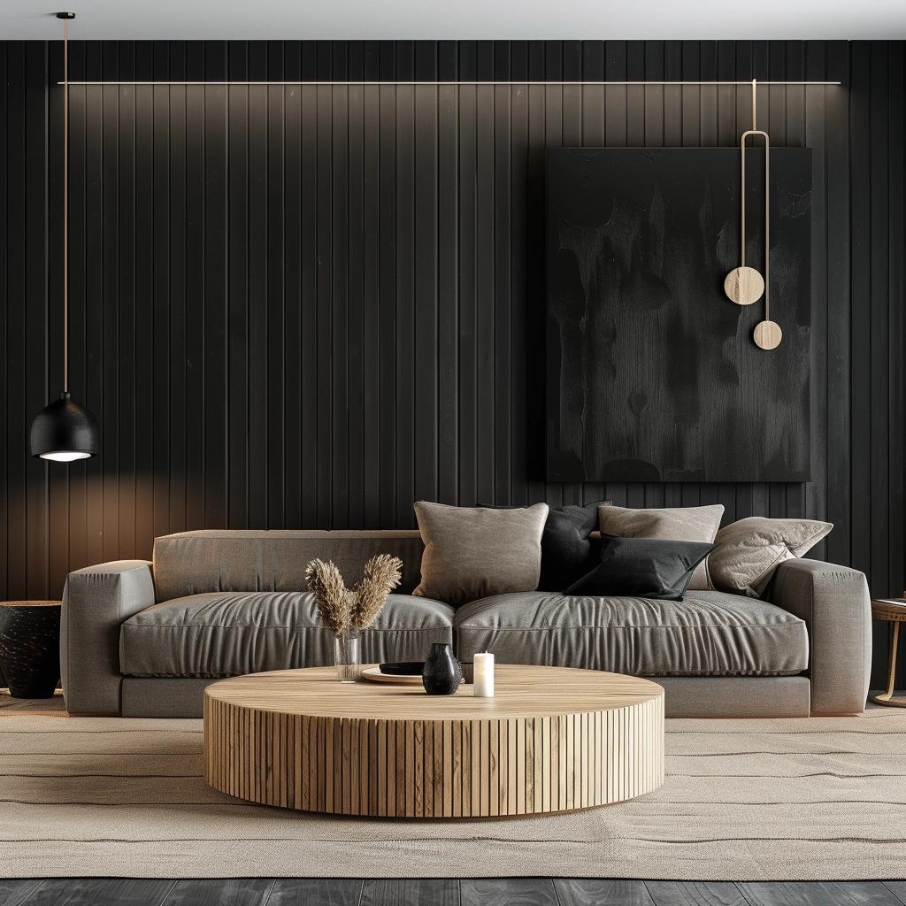Unleash the Power of Black: Captivating Accent Wall Ideas for Your Living Room. 3 Unleash the Power of Black: Captivating Accent Wall Ideas for Your Living Room.