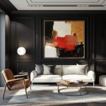 Unleash the Power of Black: Captivating Accent Wall Ideas for Your Living Room.