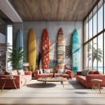 Unlock Your Wall's Potential with Chic Surfboard Decorations. surfboard decorations for wall