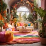boho rainbow decor