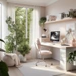 aesthetic work desk