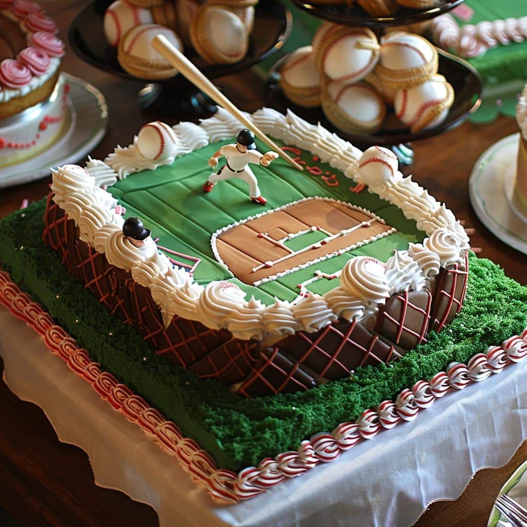 Hit a Home Run with This Ultimate Baseball Cake Design. 3 Hit a Home Run with This Ultimate Baseball Cake Design.