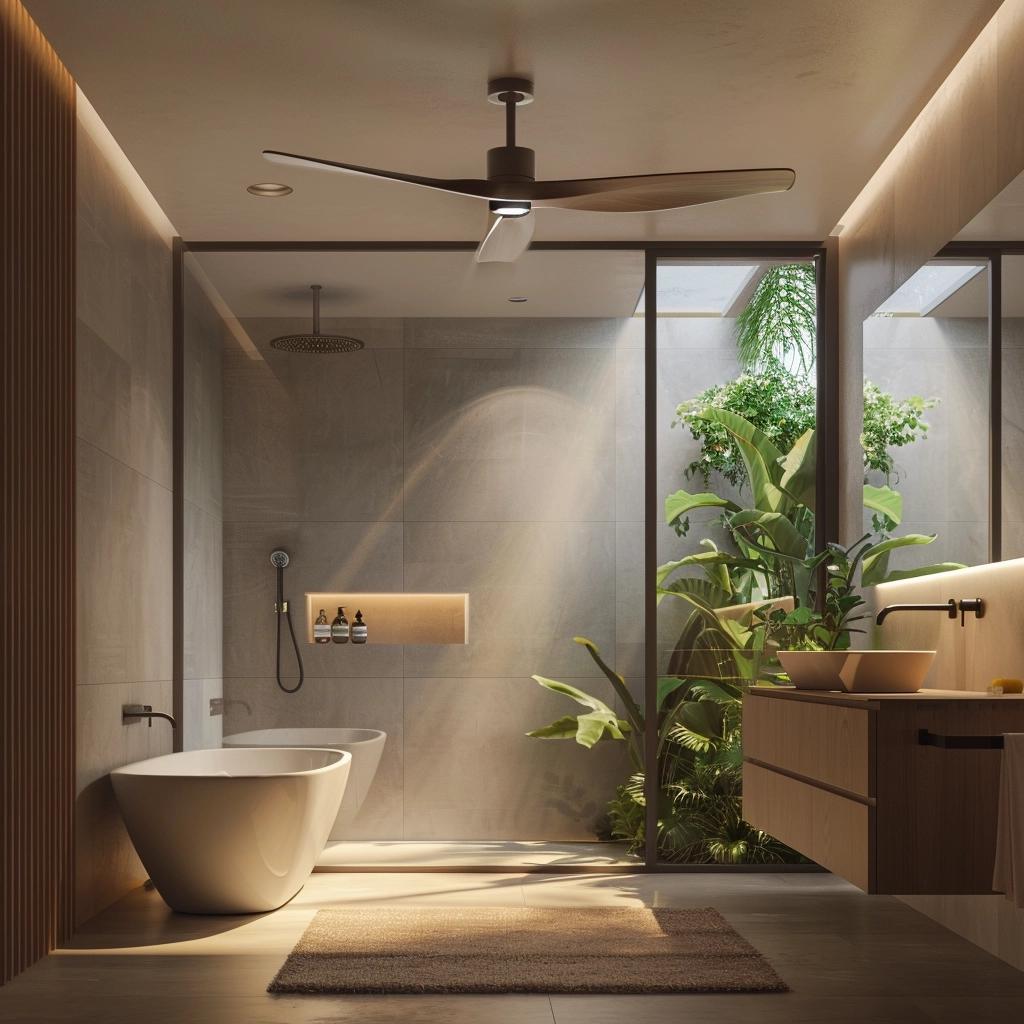 Unlock the Secret to a Fresher Bathroom with Ceiling Fan Lights. 2 Unlock the Secret to a Fresher Bathroom with Ceiling Fan Lights.