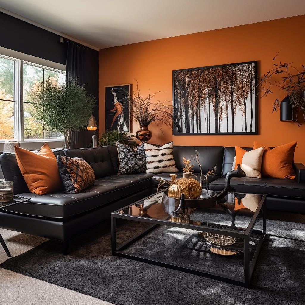 Unveiling the Charm: A Black and Rust Living Room Transformation. 1 Unveiling the Charm: A Black and Rust Living Room Transformation.