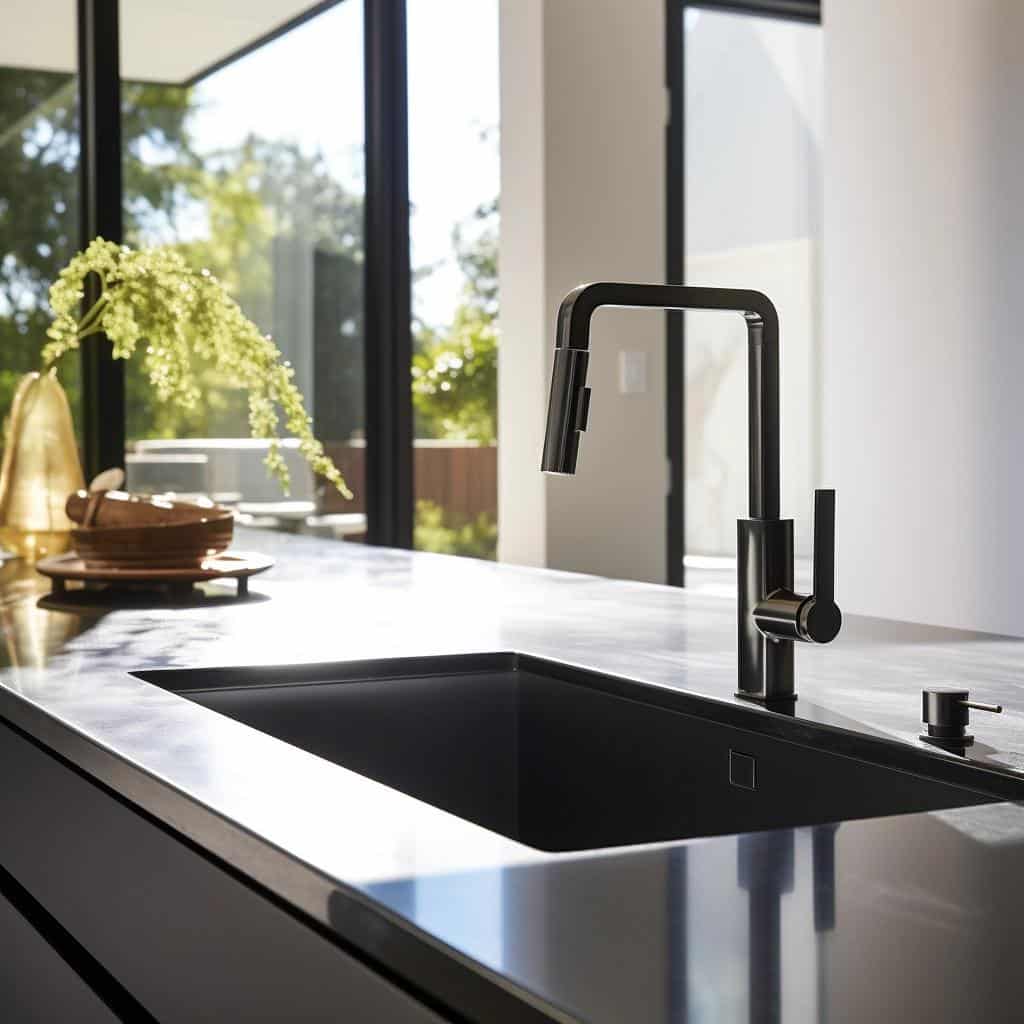 Discover the Sleek Elegance of Black Stainless Steel Kitchen Faucets: A Style Revamp. 1 Discover the Sleek Elegance of Black Stainless Steel Kitchen Faucets: A Style Revamp.
