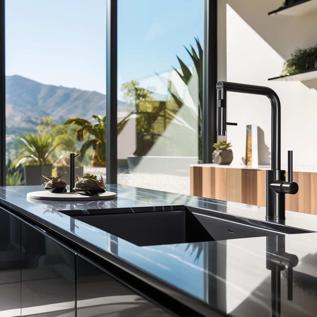 Discover the Sleek Elegance of Black Stainless Steel Kitchen Faucets: A Style Revamp. 3 Discover the Sleek Elegance of Black Stainless Steel Kitchen Faucets: A Style Revamp.