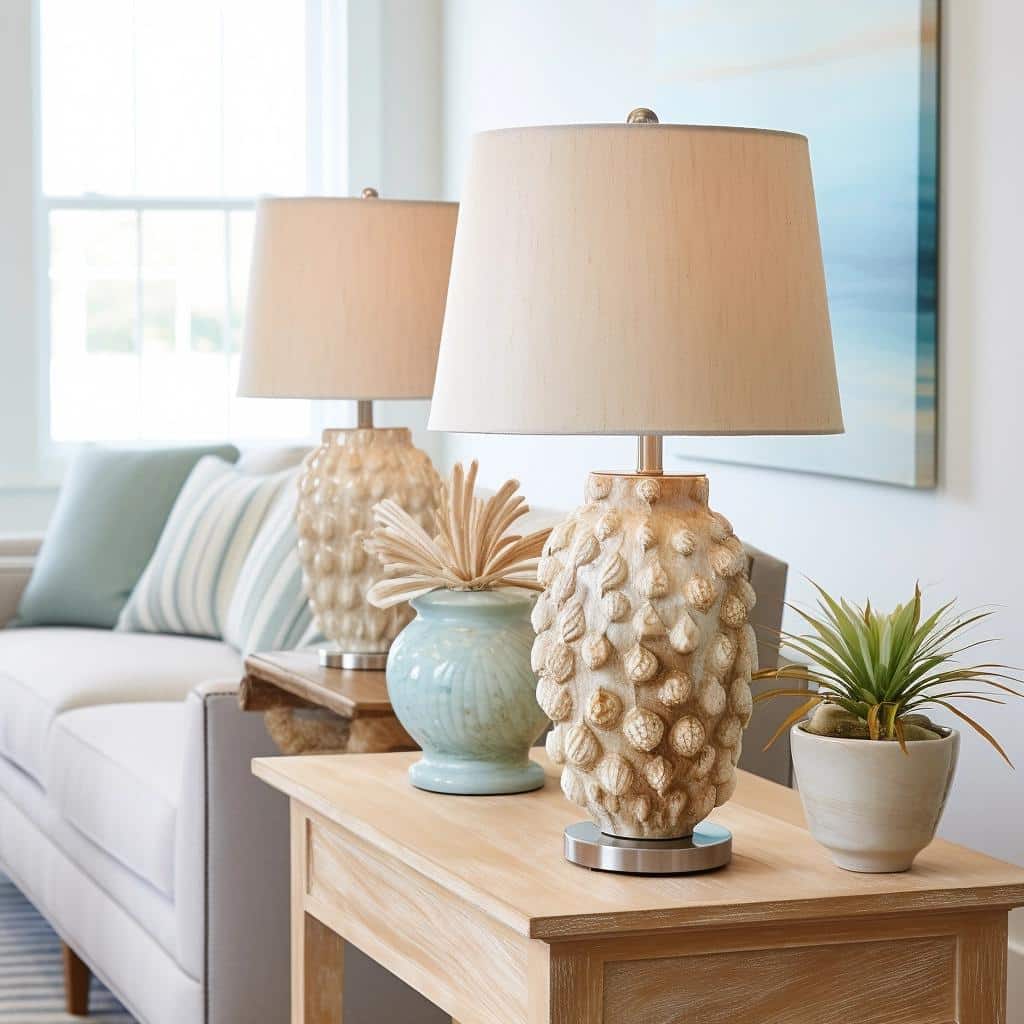 Unlock Your Living Room's Seaside Charm with These Coastal Table Lamps. 3 Unlock Your Living Room's Seaside Charm with These Coastal Table Lamps.
