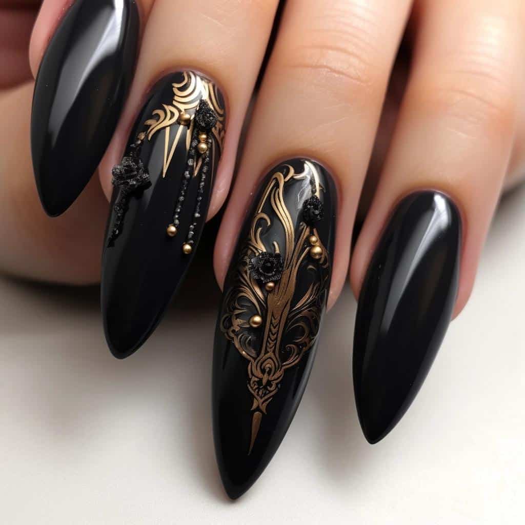 Unveil Your Edgy Side with These Coffin Nail Designs. 2 Unveil Your Edgy Side with These Coffin Nail Designs.