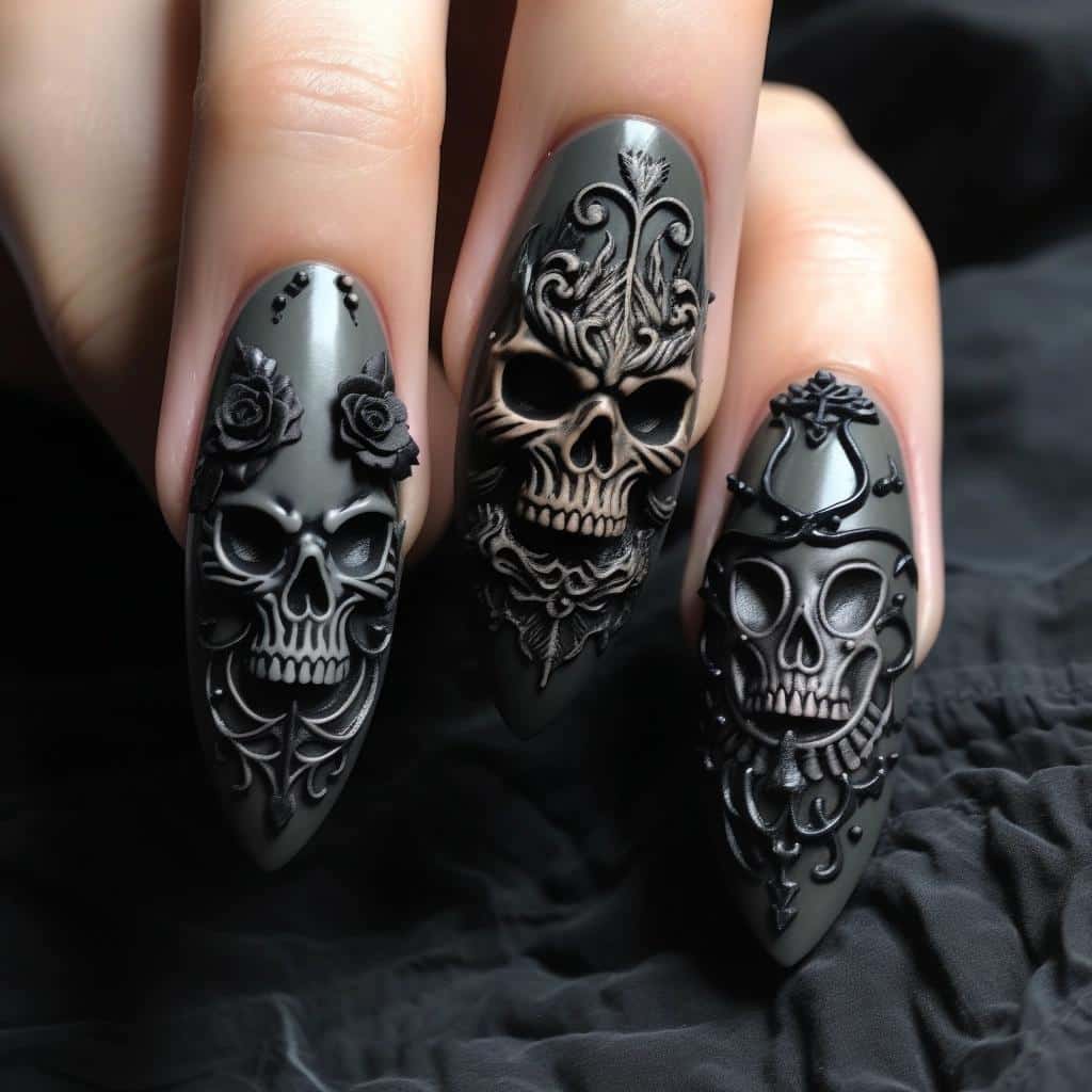 Unveil Your Edgy Side with These Coffin Nail Designs. 4 Unveil Your Edgy Side with These Coffin Nail Designs.