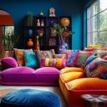 colorful decorative pillows