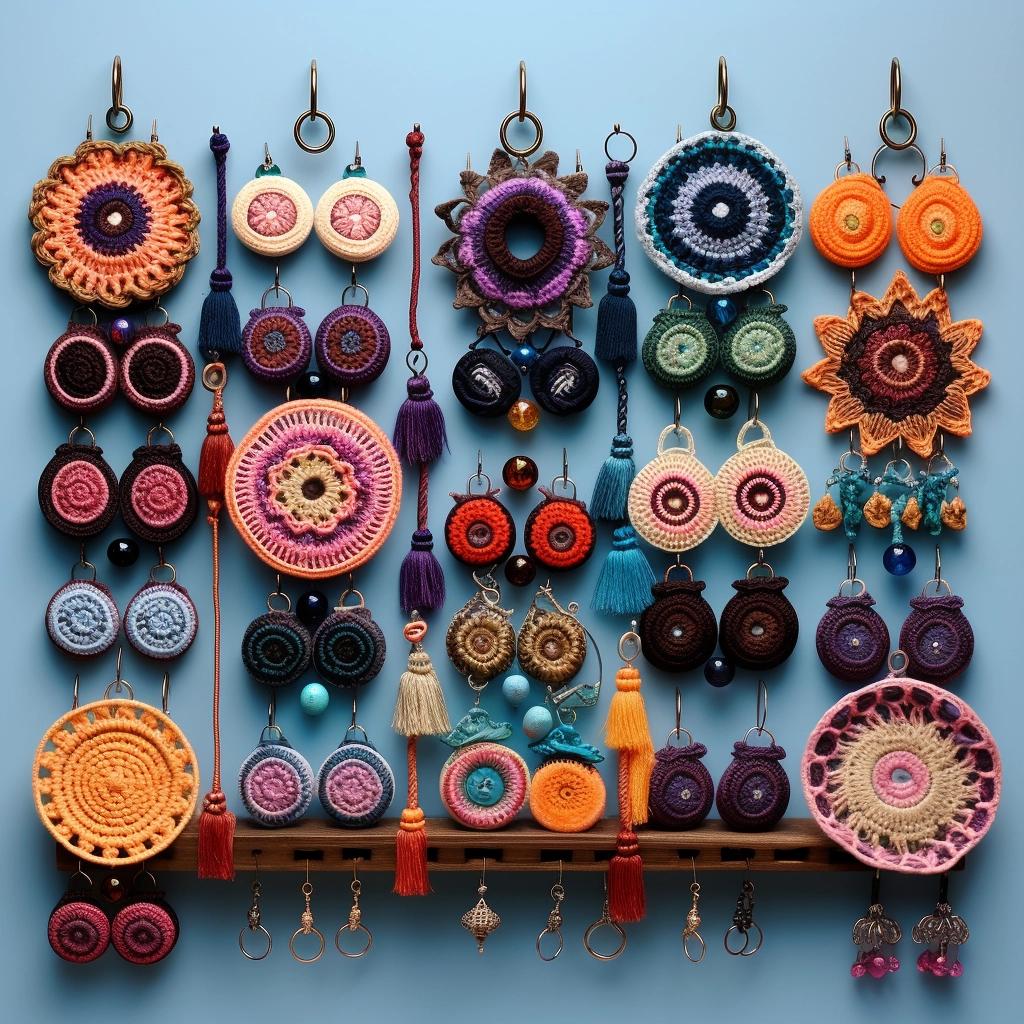 Transform Your Jewelry Storage with This Free Crochet Earring Holder