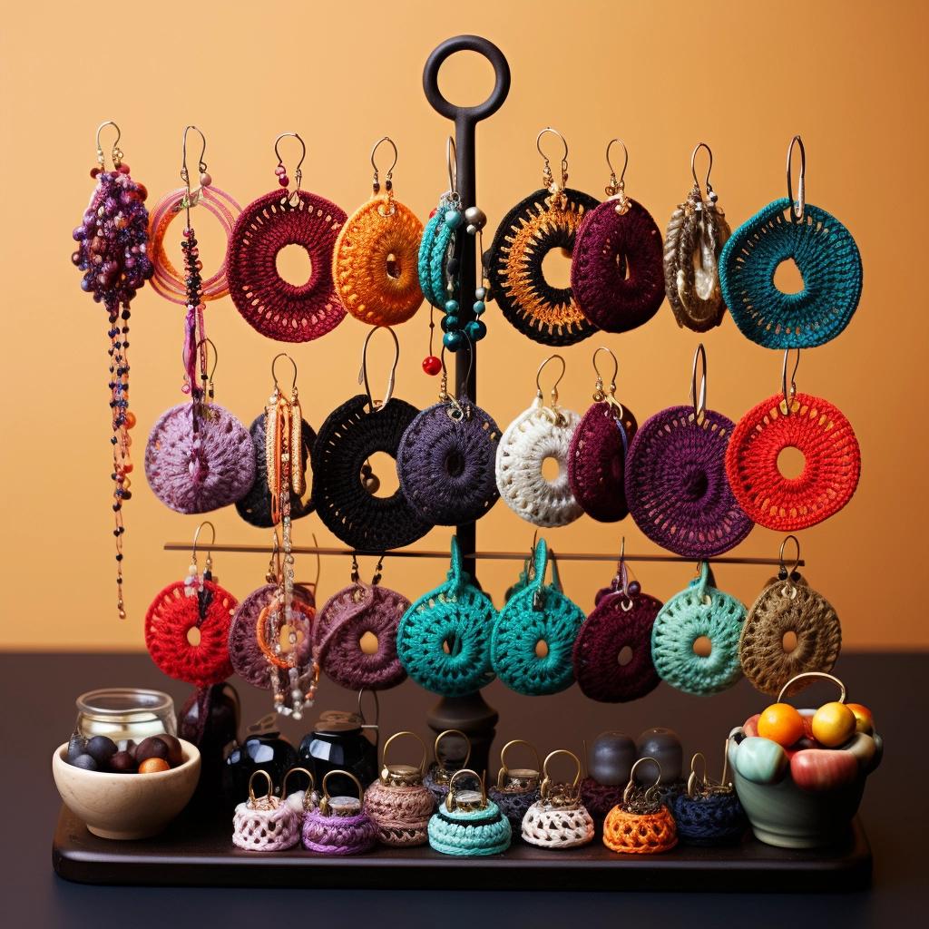 Transform Your Jewelry Storage with This Free Crochet Earring Holder