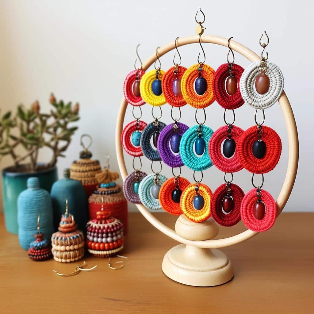 Transform Your Jewelry Storage with This Free Crochet Earring Holder