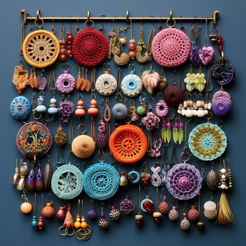 Transform Your Jewelry Storage with This Free Crochet Earring Holder