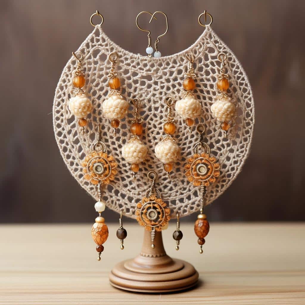 Transform Your Jewelry Storage with this Chic Crochet Earring Holder