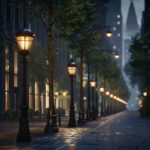 decorative street light pole