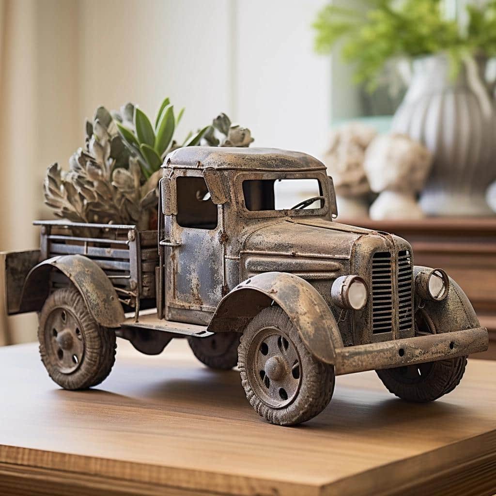 Elevate Your Space with Extra Large Metal Truck Decor