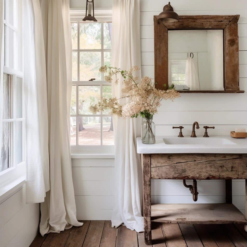 Unveiling Charm: The Farmhouse Bathroom Sink Transformation. 4 Unveiling Charm: The Farmhouse Bathroom Sink Transformation.