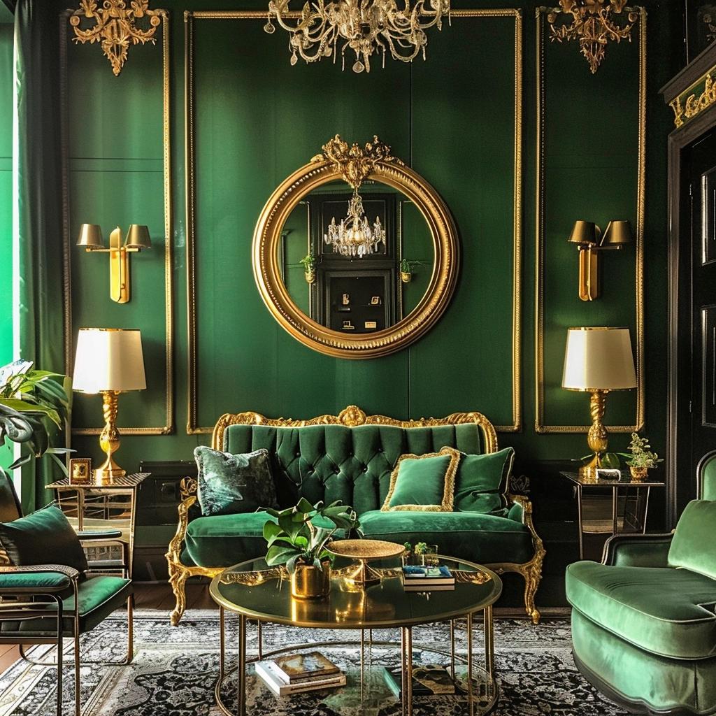 Unveiling Elegance: Transform Your Space with Green and Gold Living Room Magic. 1 Unveiling Elegance: Transform Your Space with Green and Gold Living Room Magic.