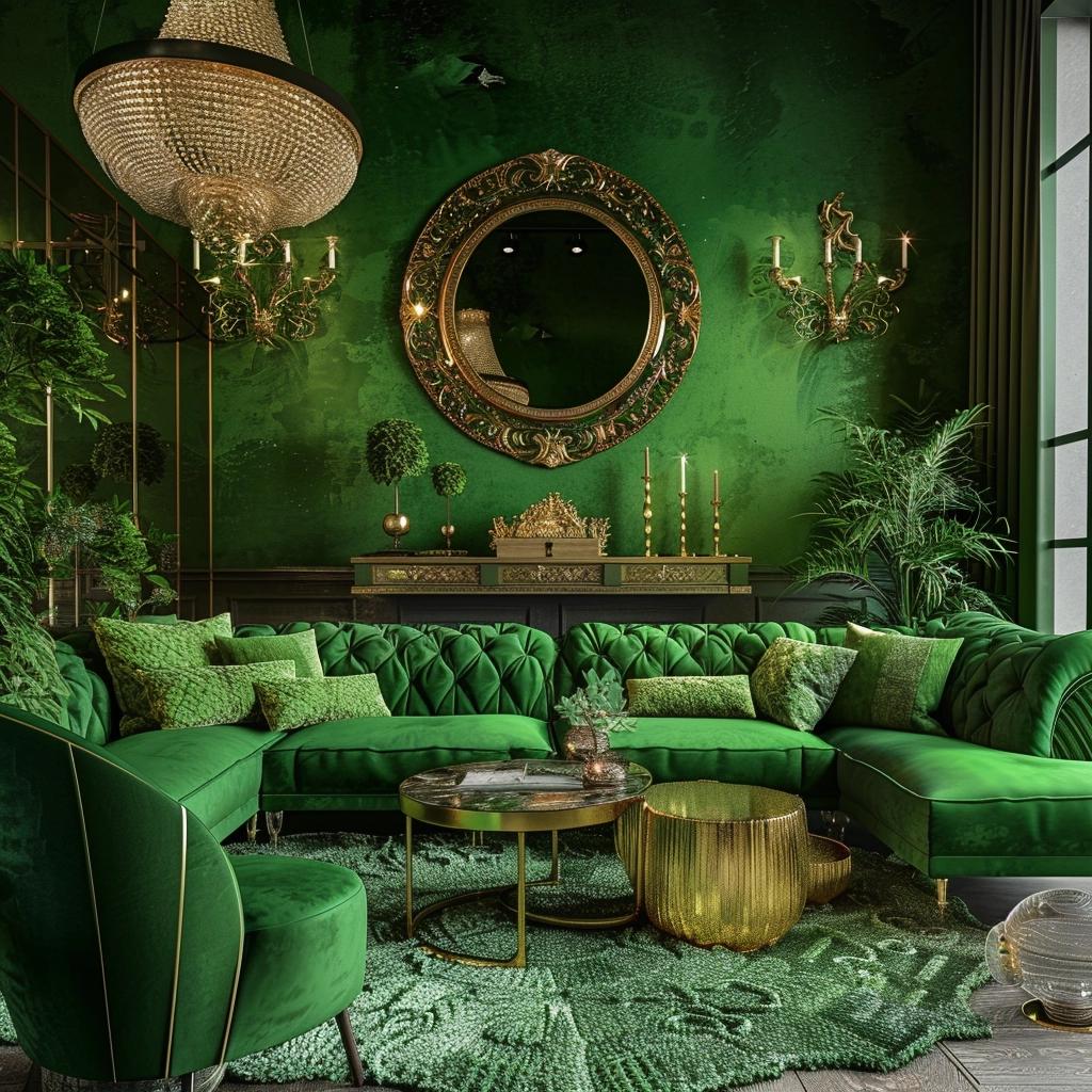 Unveiling Elegance: Transform Your Space with Green and Gold Living Room Magic. 4 Unveiling Elegance: Transform Your Space with Green and Gold Living Room Magic.